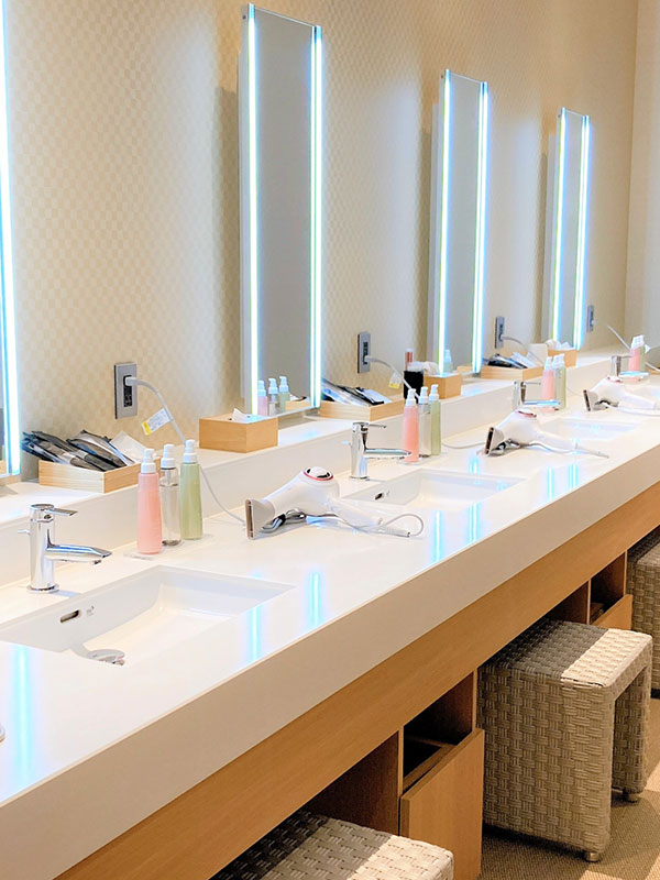 美容皮膚科・美容外科グロスクリニックのパウダールーム